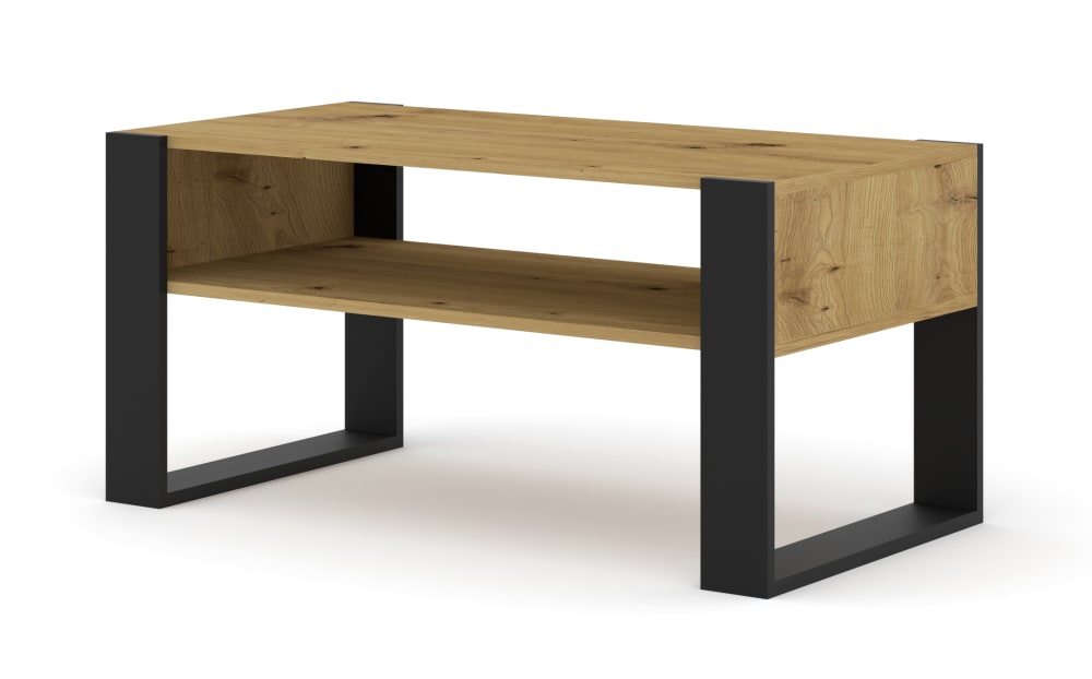 Table basse effet bois