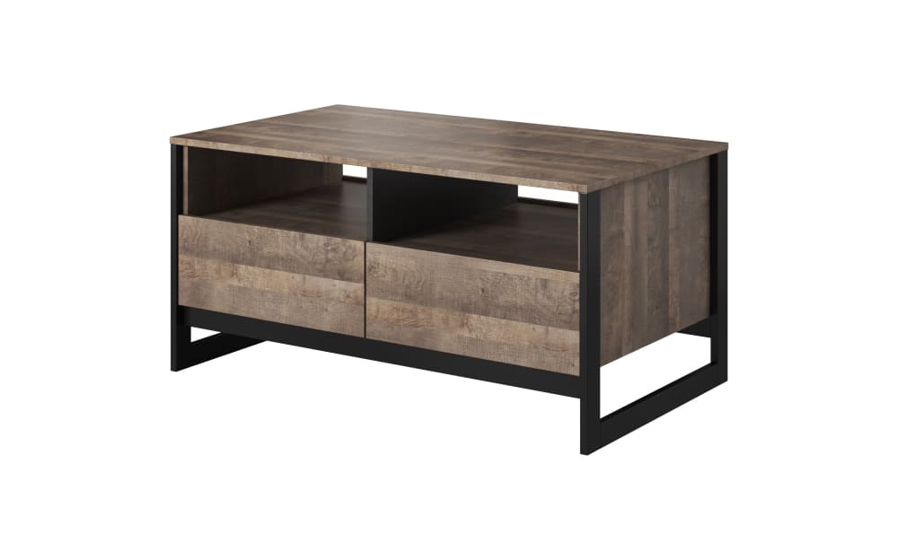 Table basse effet bois