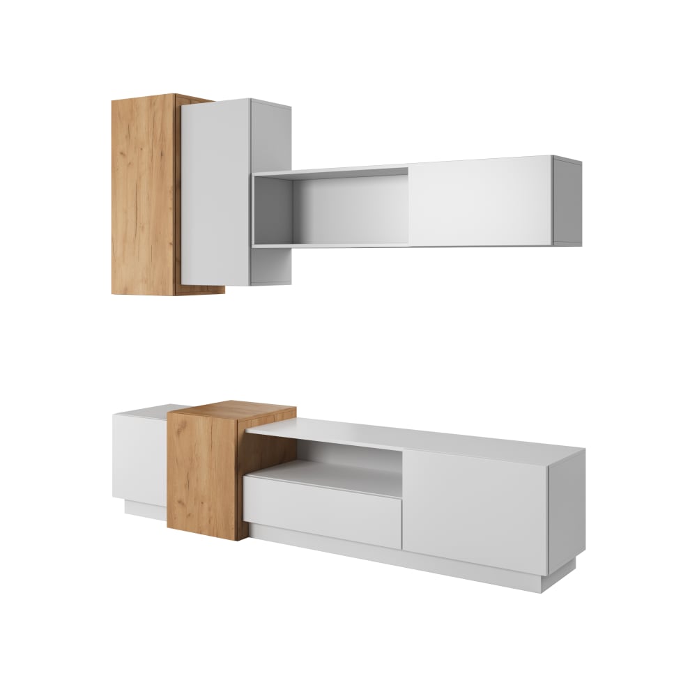 Meuble TV effet bois