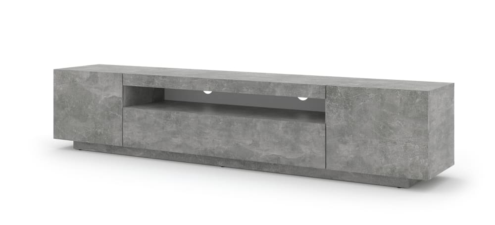 Meuble TV effet bois Gris Meuble TV effet bois Gris