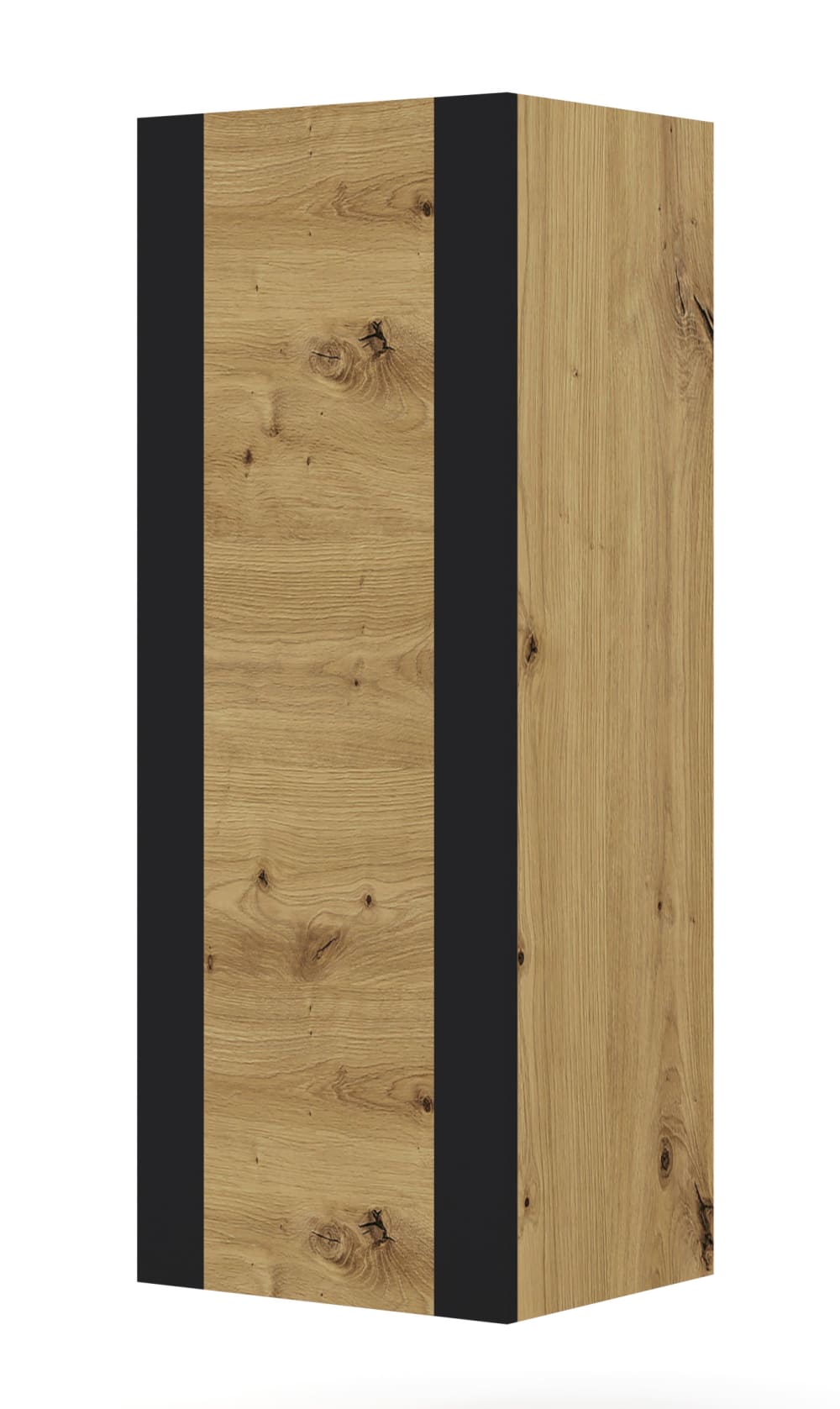 Meuble TV effet bois Crème et Noir Meuble TV effet bois Crème et Noir