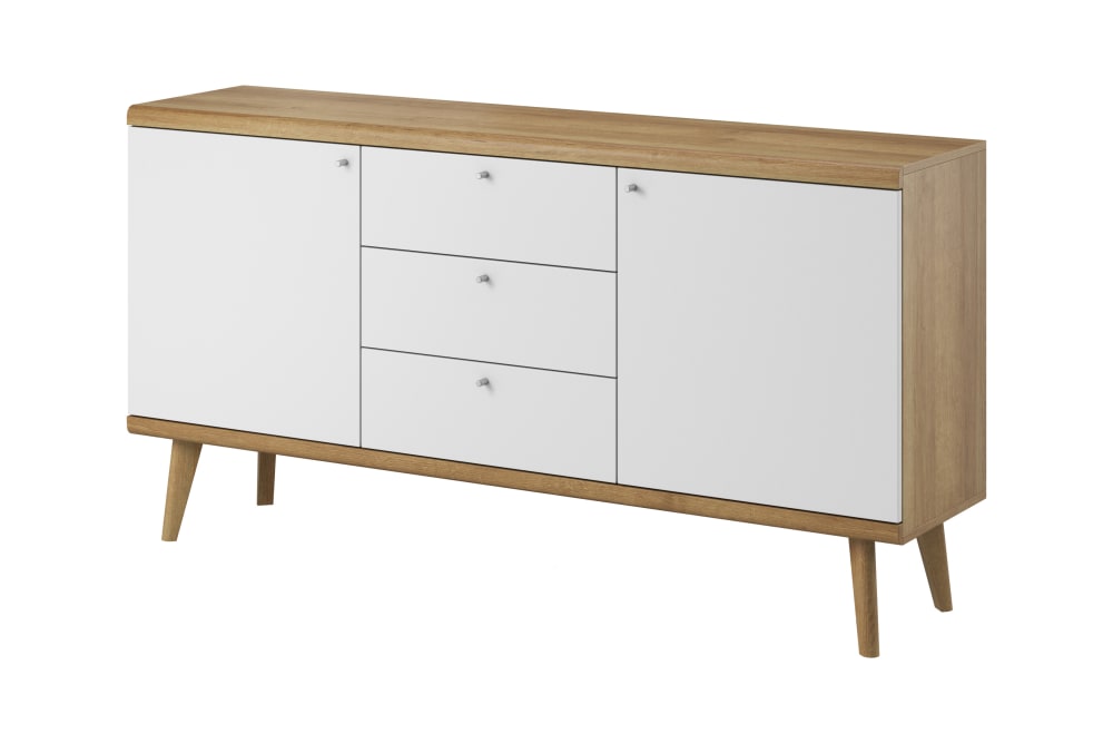 commode effet bois Crème