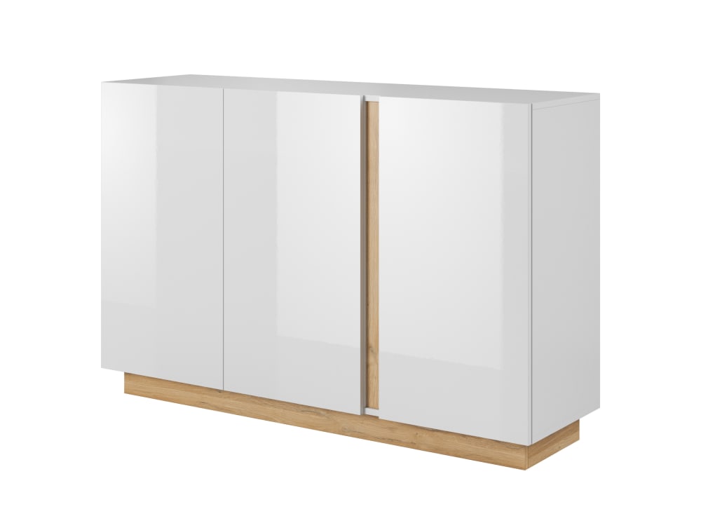 commode effet bois Blanc