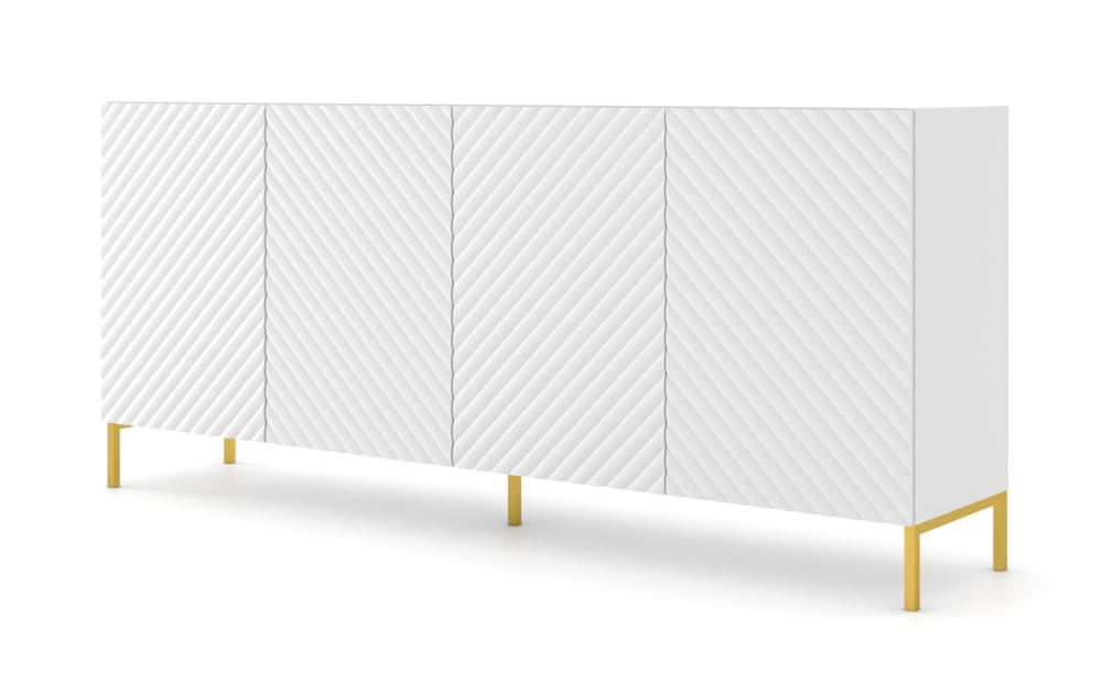 Commode effet bois Blanc Commode effet bois Blanc