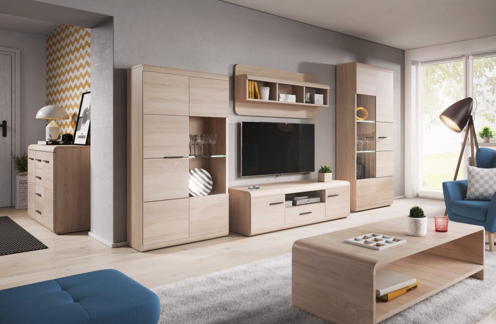 Étagère effet bois Beige