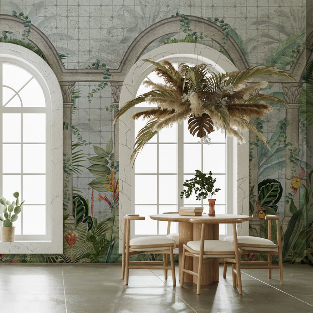 Carta da parati tnt goffrata stile natura 400x300 cm - Wallpaper