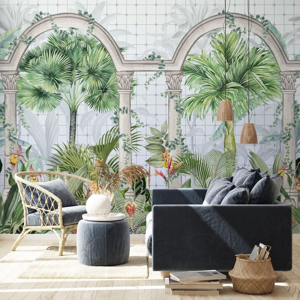 Carta da parati tnt goffrata stile natura 200x300 cm - Multicolore - Tessuto non tessuto