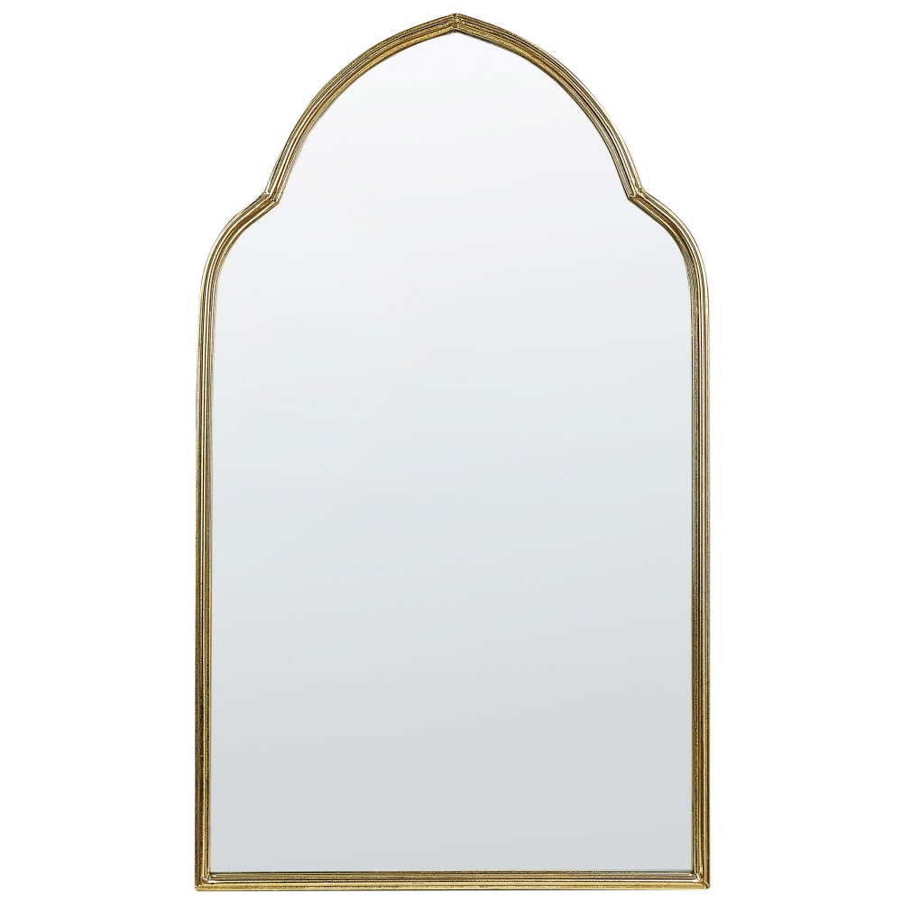 Miroir en métal doré 100x58