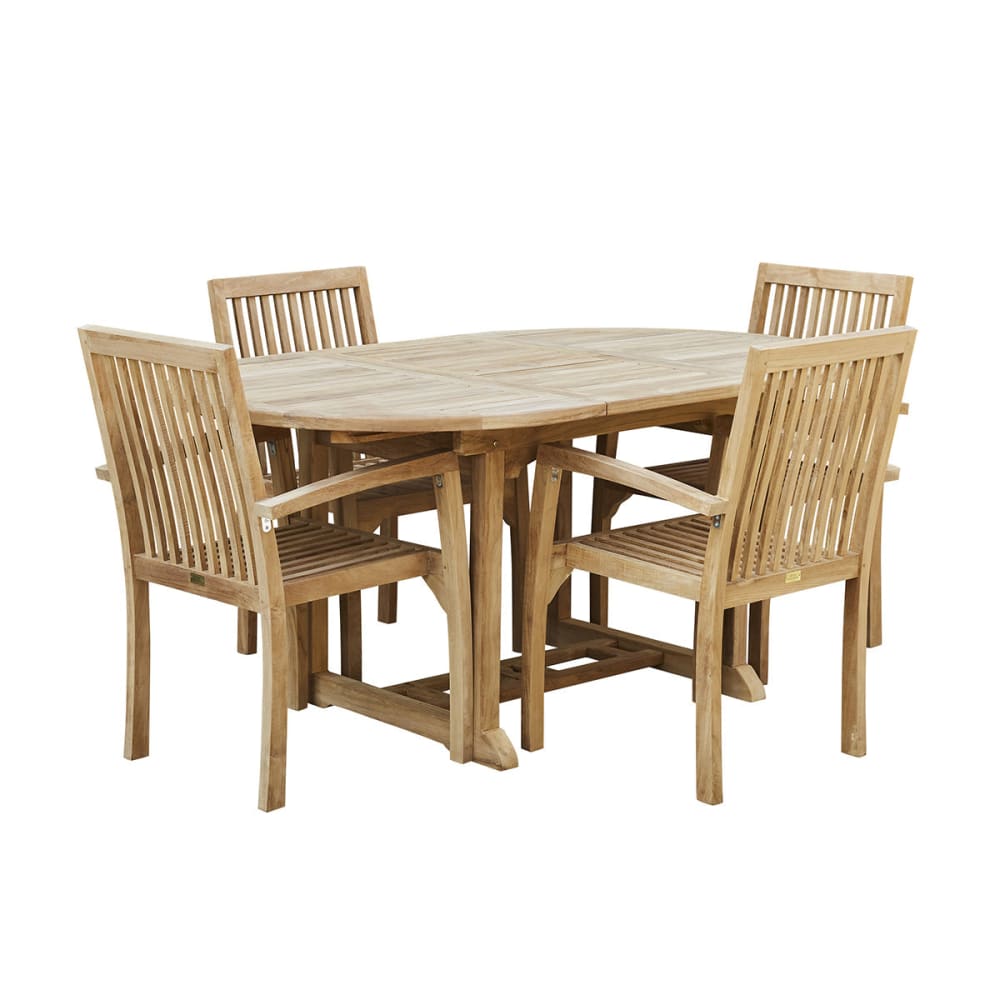 Salon de jardin extensible en teck massif 4/6 personnes - Maisons du Monde