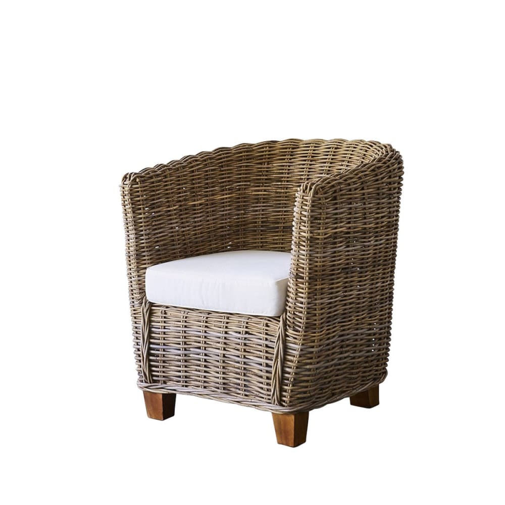 Fauteuil rond de jardin en kubu