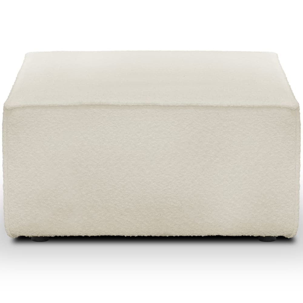 Pouf+en+tissu+bouclette+ecru