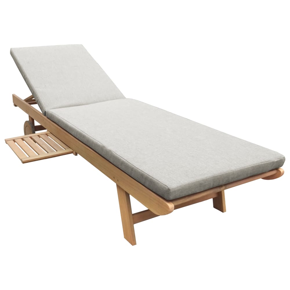 Bain de soleil pliant en acacia