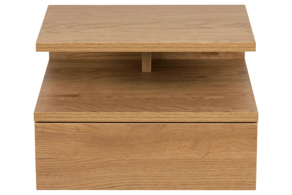 Chevet suspendu en bois 1 tiroir 1 niche