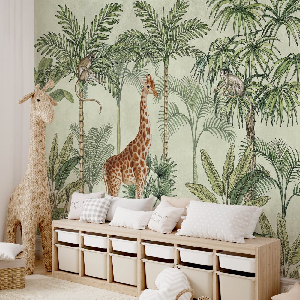 Carta da parati tnt goffrata stile bambini 200x300 cm - Multicolore - Tessuto non tessuto