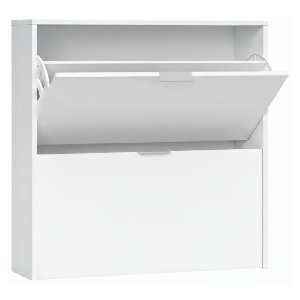 Scarpiera bianco 22x75x76h cm - Modello Contemporaneo - Bianco - LEGNO