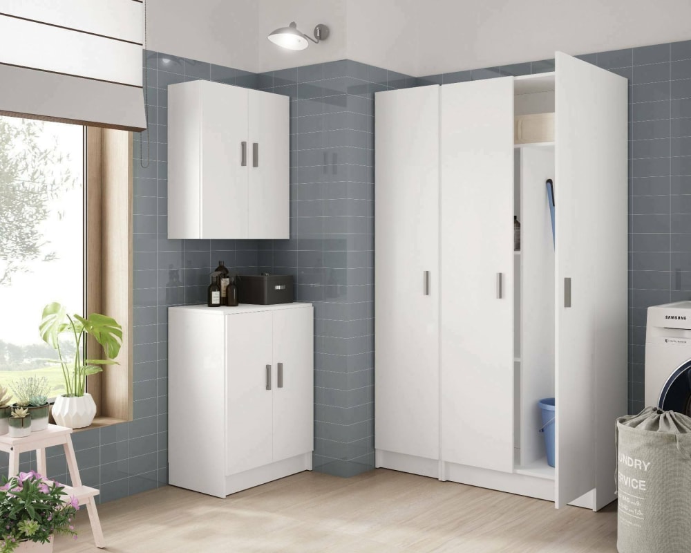Armoire murale effet bois blanc 60x27 cm - Maisons du Monde