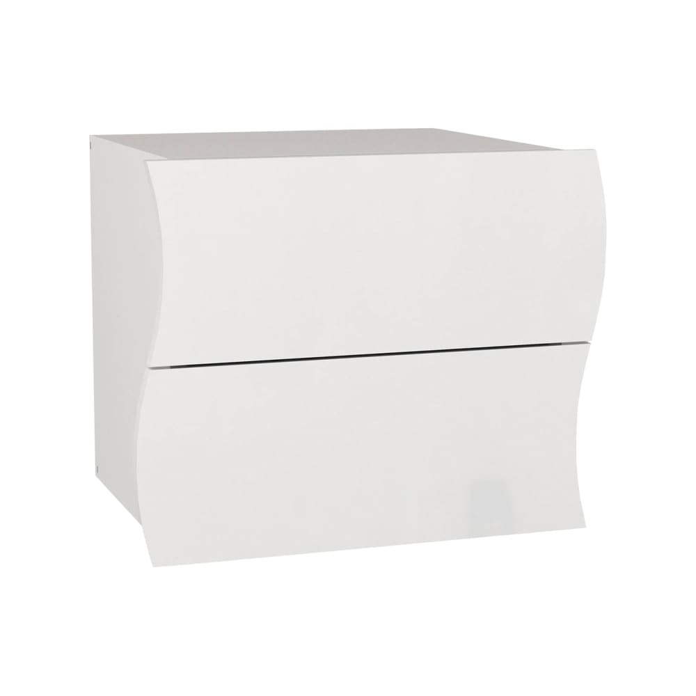 Comodino bianco lucido 40x50x41.3h cm - Modello Contemporaneo - Bianco - LEGNO