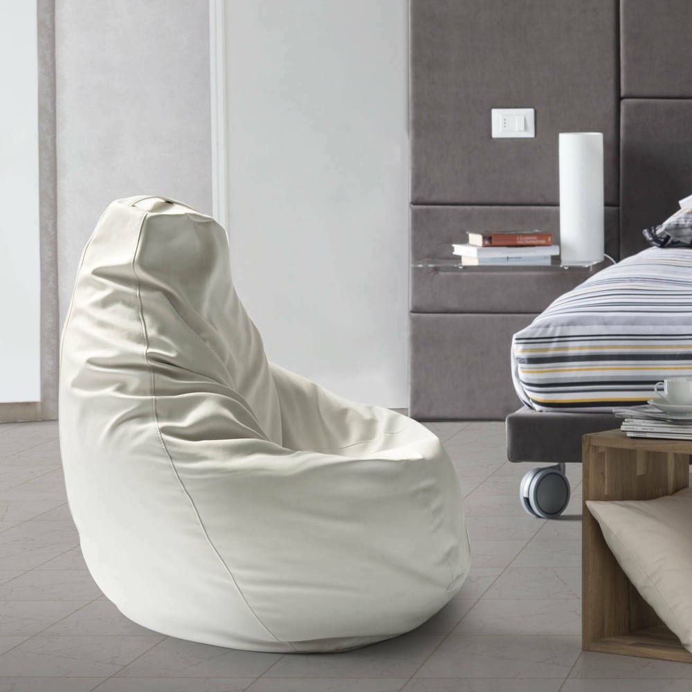 Pouf bianco 70x70x110h cm - Talamo Italia