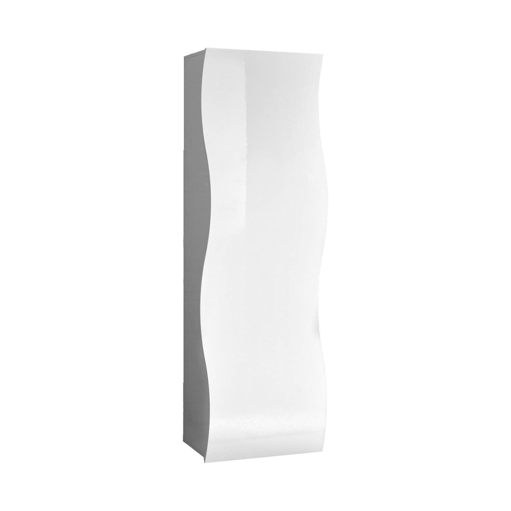 Armoire polyvalente 1 porte effet bois blanc 63x40 cm
