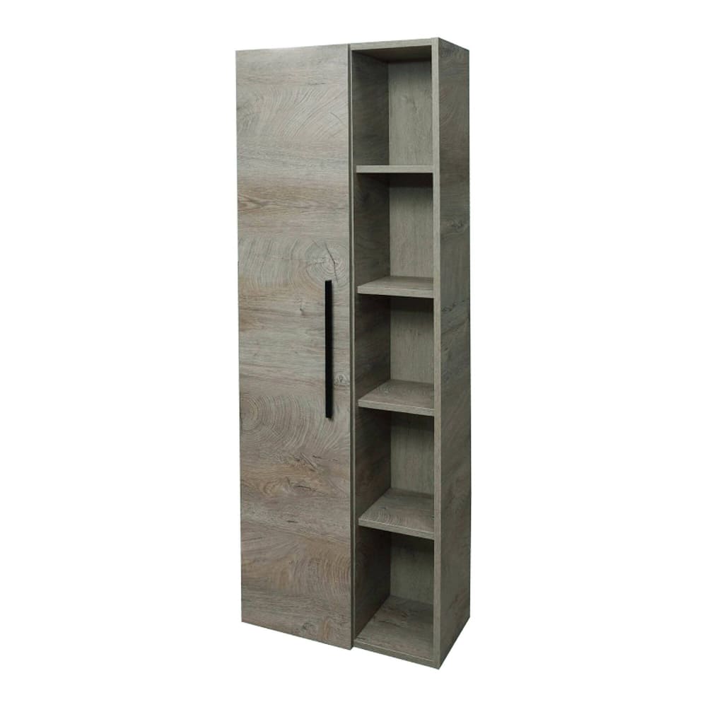 Dmora Armoire à colonnes effet bois beige 51x25 cm style contemporain Marron Bois - 51x135x25cm