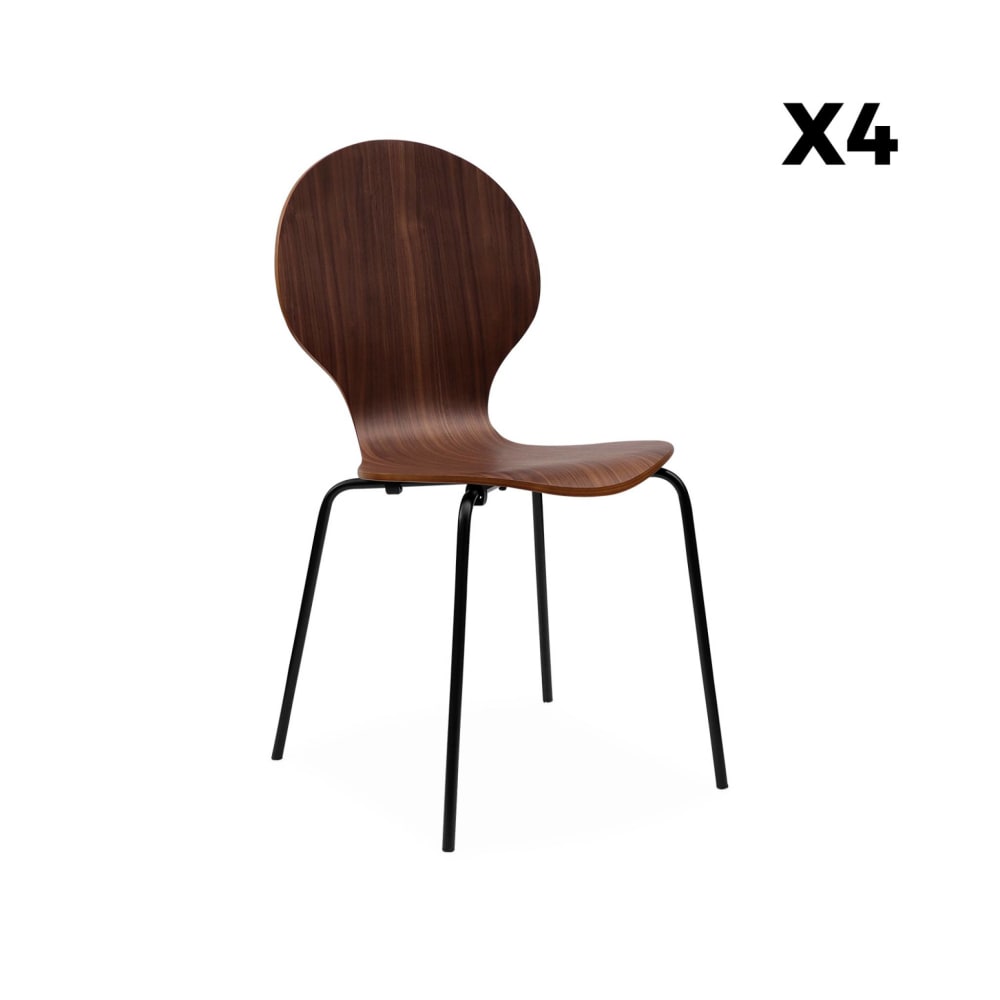 Lot de 4 chaises rétro