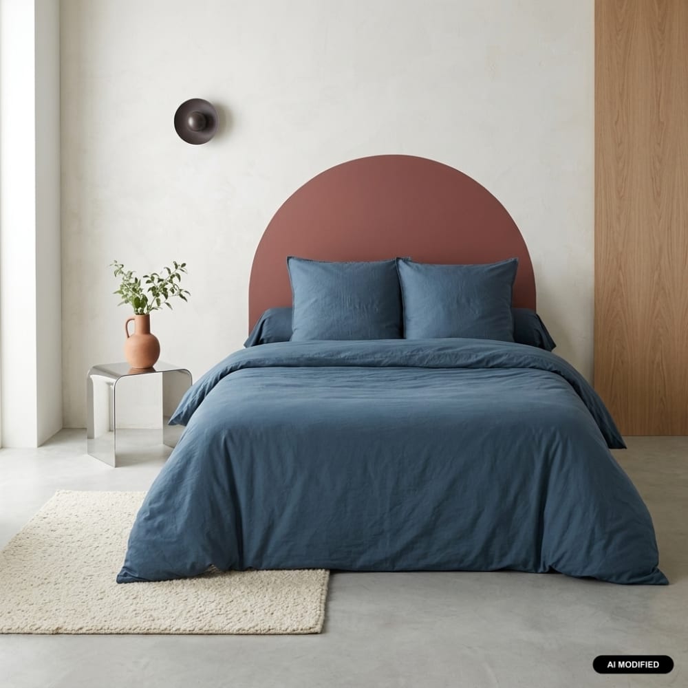 sweeek Bettwäsche-Set aus Mikrofaser nachtblau 240 x 220cm Mikrofaser Junge