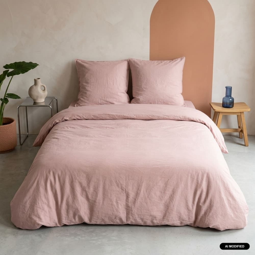 sweeek Bettwäsche-Set aus Mikrofaser rosa 260 x 240cm Mikrofaser Junge