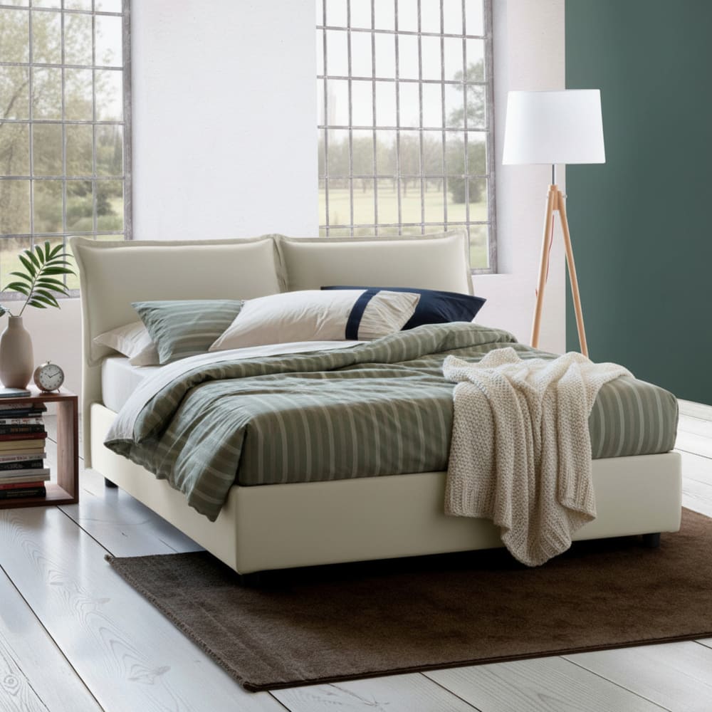 Letto alla francese beige - Talamo Italia
