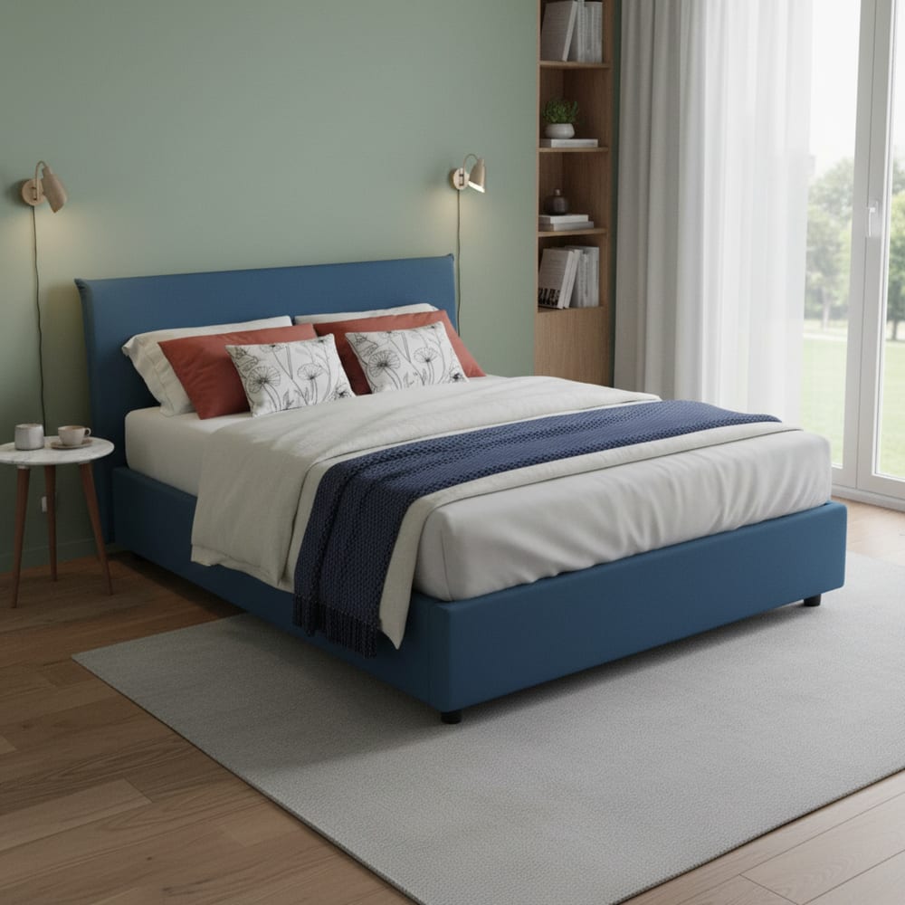 Letto alla francese blu - Talamo Italia