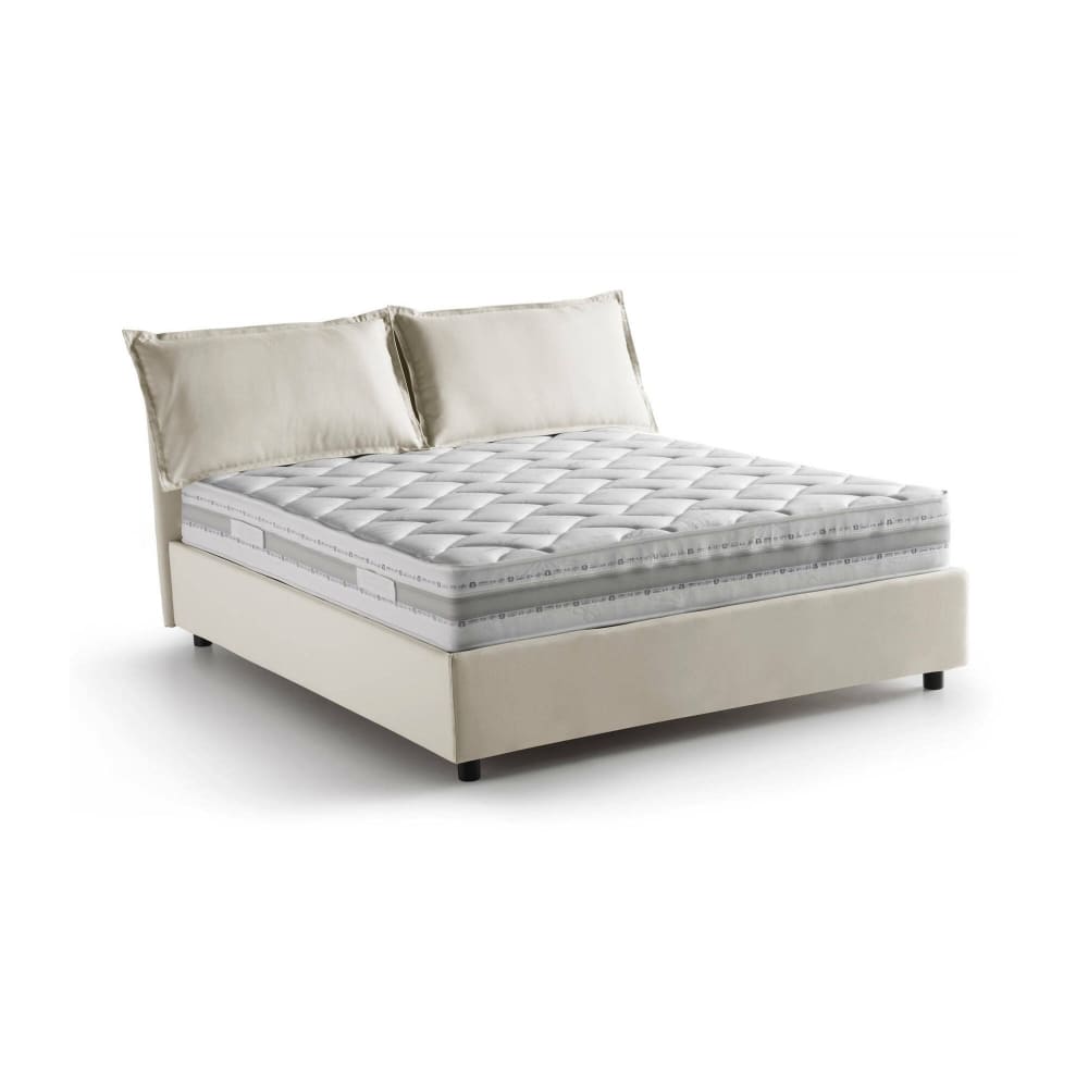 Letto alla francese beige - Modello Contemporaneo - Beige - Öko-Tex Zertifikat - LEGNO