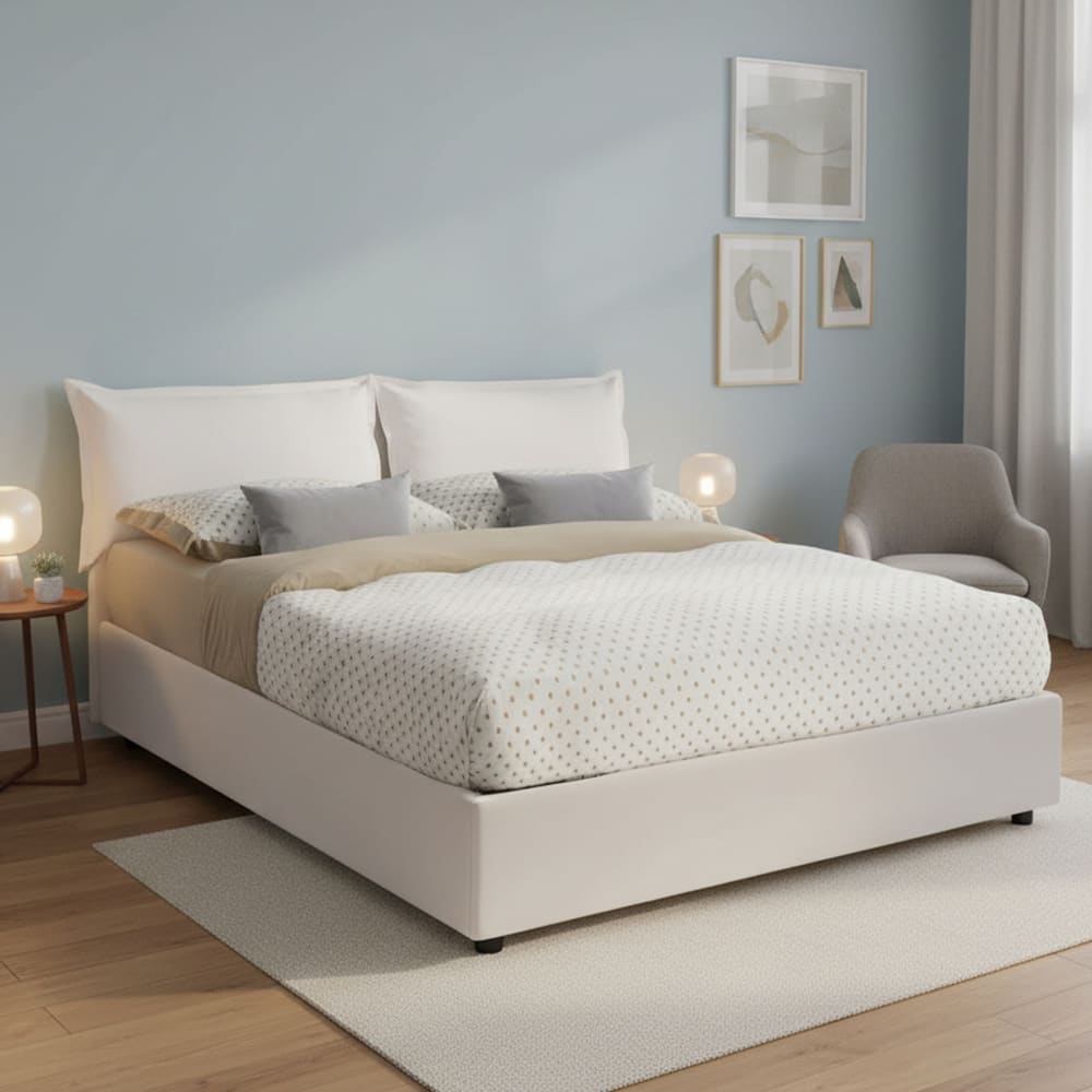 Letto alla francese bianco - Talamo Italia