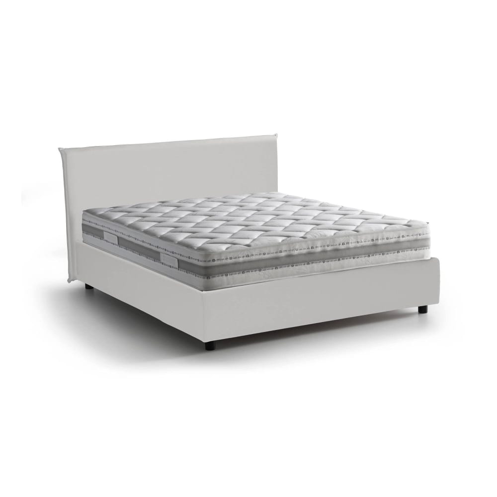 Letto alla francese bianco - Modello Contemporaneo - Bianco - Öko-Tex Zertifikat - LEGNO