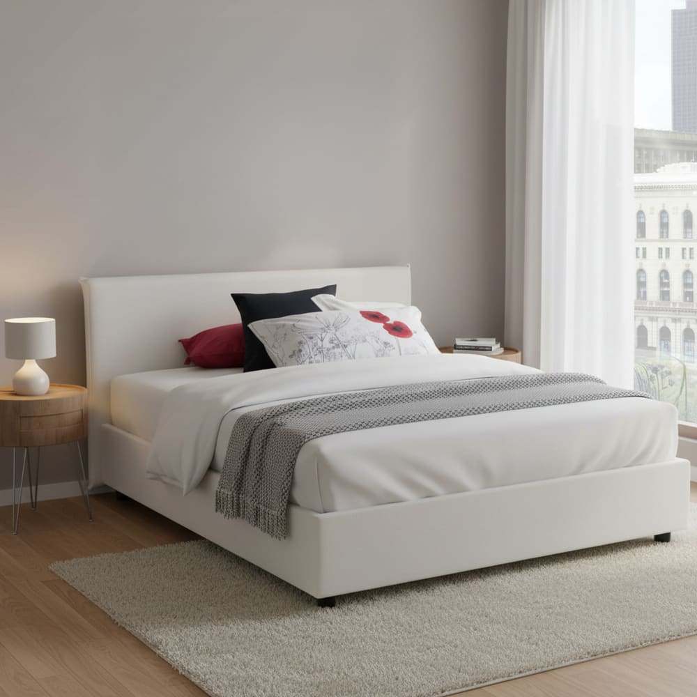 Letto alla francese bianco - Talamo Italia