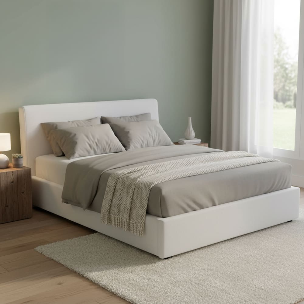 Letto alla francese bianco - Dmora