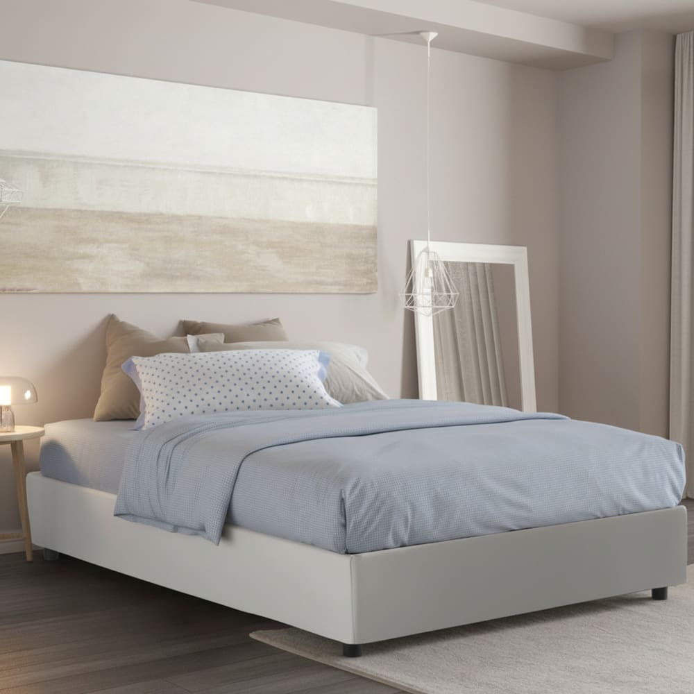 Letto alla francese bianco - Dmora