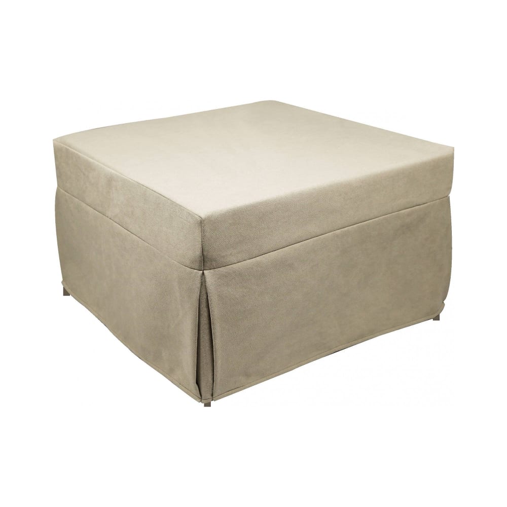 Pouf beige 78x78x45h cm - Modello Contemporaneo - Beige - Metallo