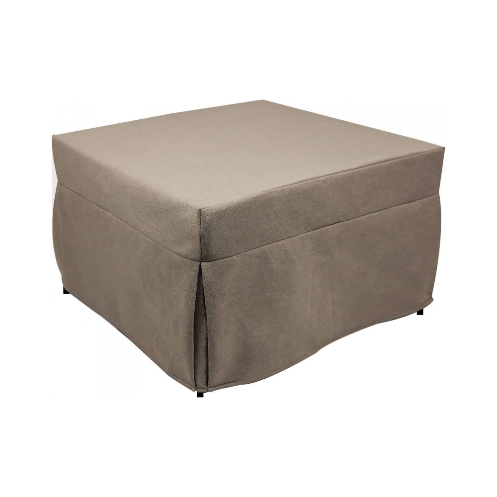 pouf en tissu tourterelle
