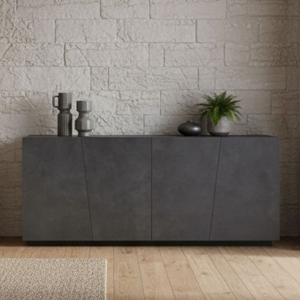 Credenza grigio ardesia 43x200x86h cm - Dmora