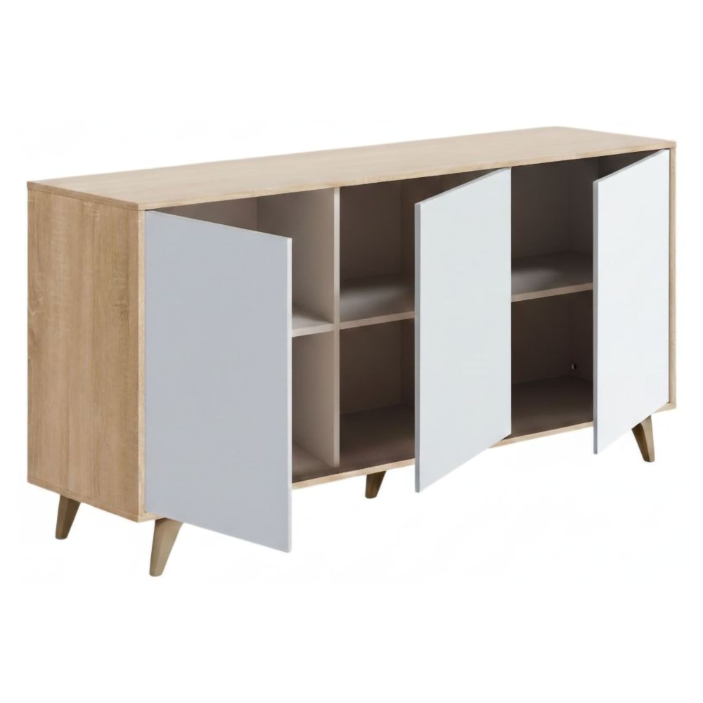 Credenza marrone rovere 41x154x75h cm - Modello Contemporaneo - Marrone - LEGNO