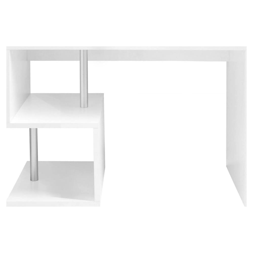 Scrivania bianco lucido 50x100x78h cm - Modello Contemporaneo - Bianco - LEGNO