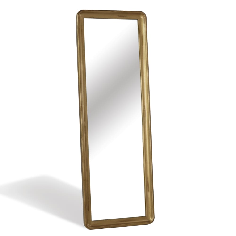 Miroir 180x61 cadre en pin bois doré