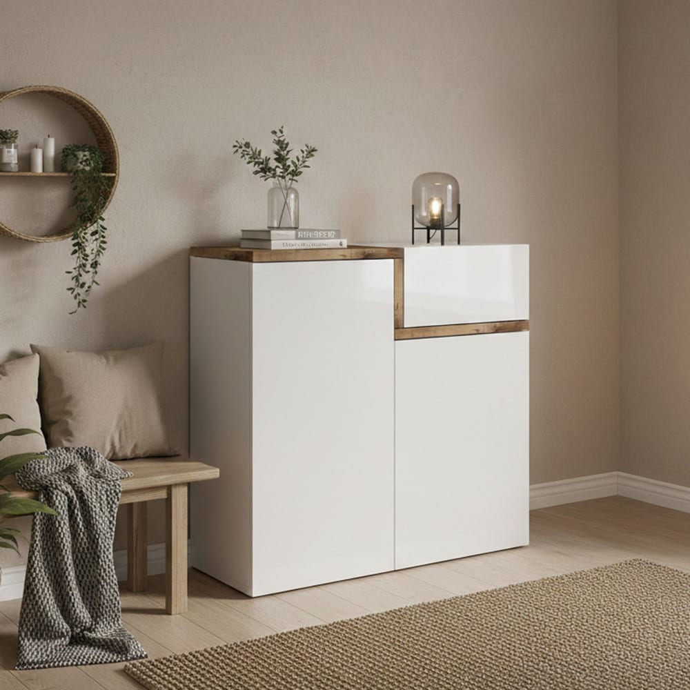 Scarpiera bianco lucido 40x80x80h cm - Dmora