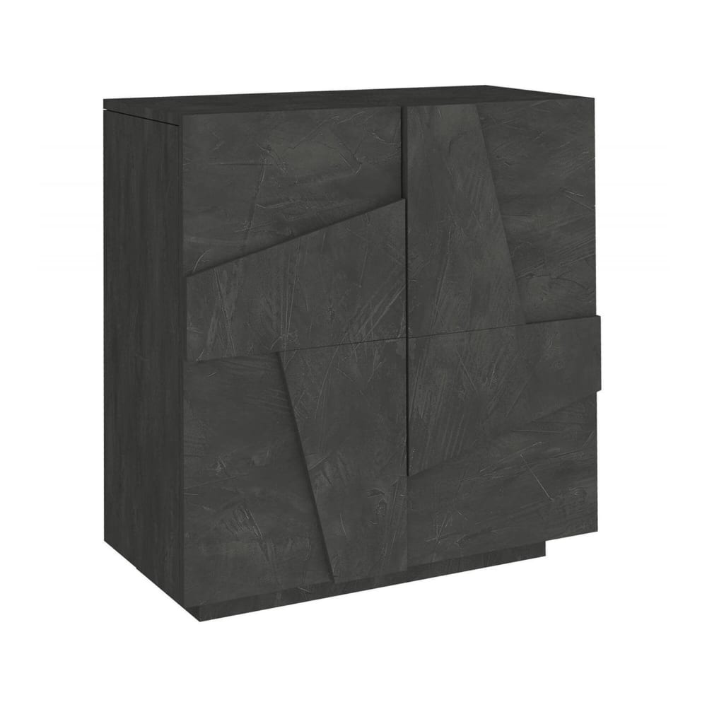 Dmora Schuhregal in Schieferholzoptik, 81 x 38 x 86 cm style modern Grau