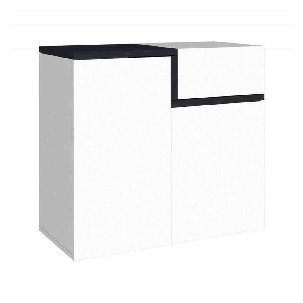 Scarpiera bianco lucido 40x80x80h cm - Modello Contemporaneo - Bianco - LEGNO