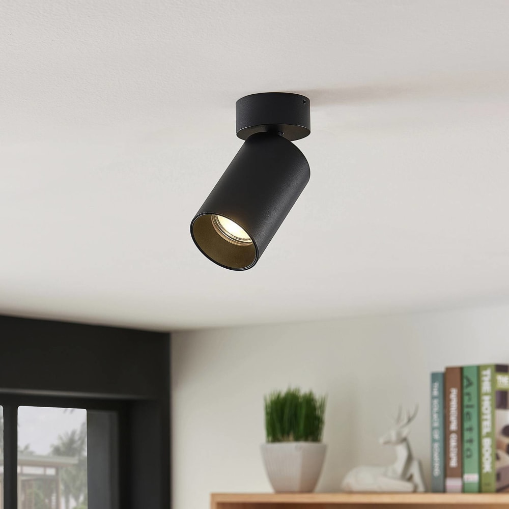 Strahler aus Aluminium, schwarz - Maisons Du Monde