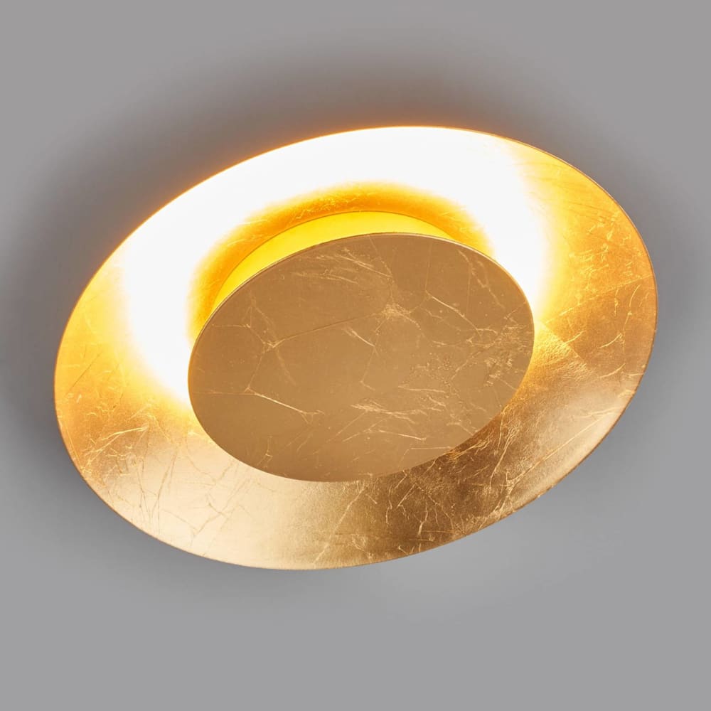 Plafonnier led en métal doré - Maisons du Monde