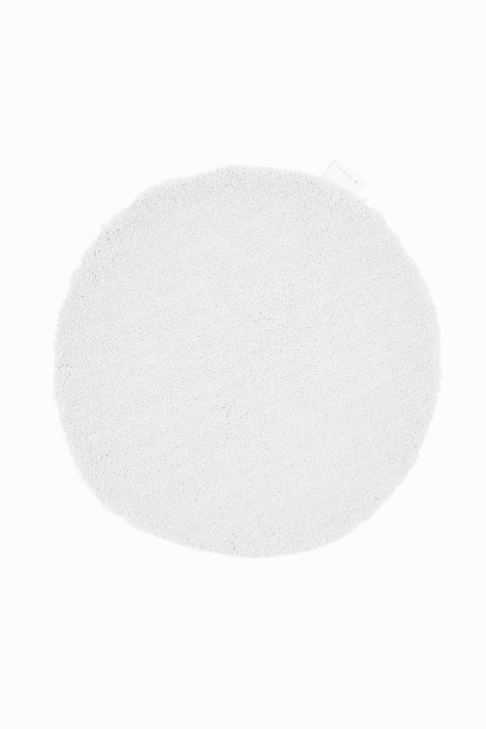 Alfombra de baño tejida a mano de poliéster - blanco 70x120 cm
