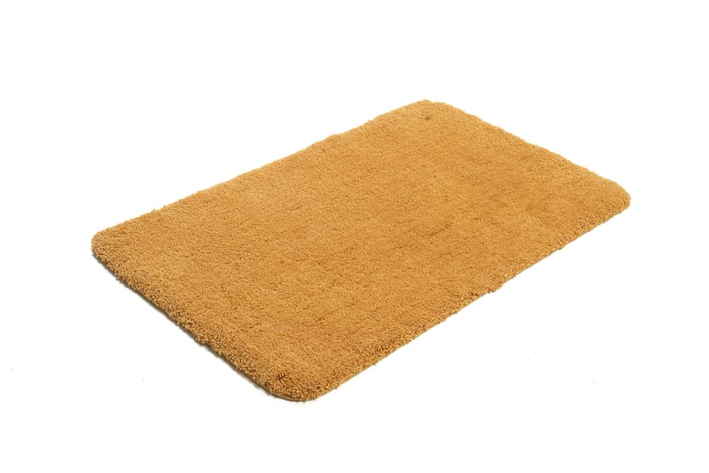 Alfombra de baño de poliéster tuftado a mano - oro 60x100 cm - Maisons du Monde
