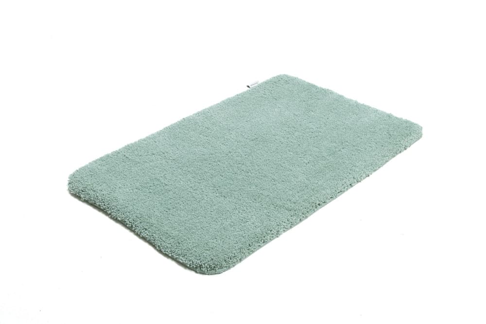 Tappeto da bagno in poliestere tuftato a mano - menta 60x100 cm -