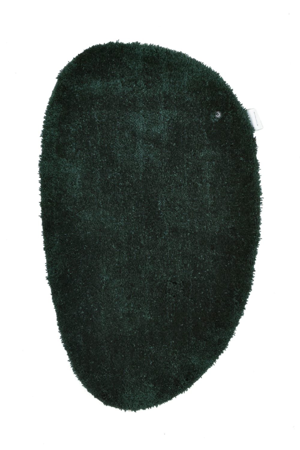 Alfombra de baño tejida a mano de poliéster - verde 60x100 cm